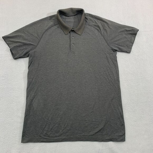 Lululemon Other - Lululemon Mens Polo Shirt  Large Gray  Metal Vent Tech Performance